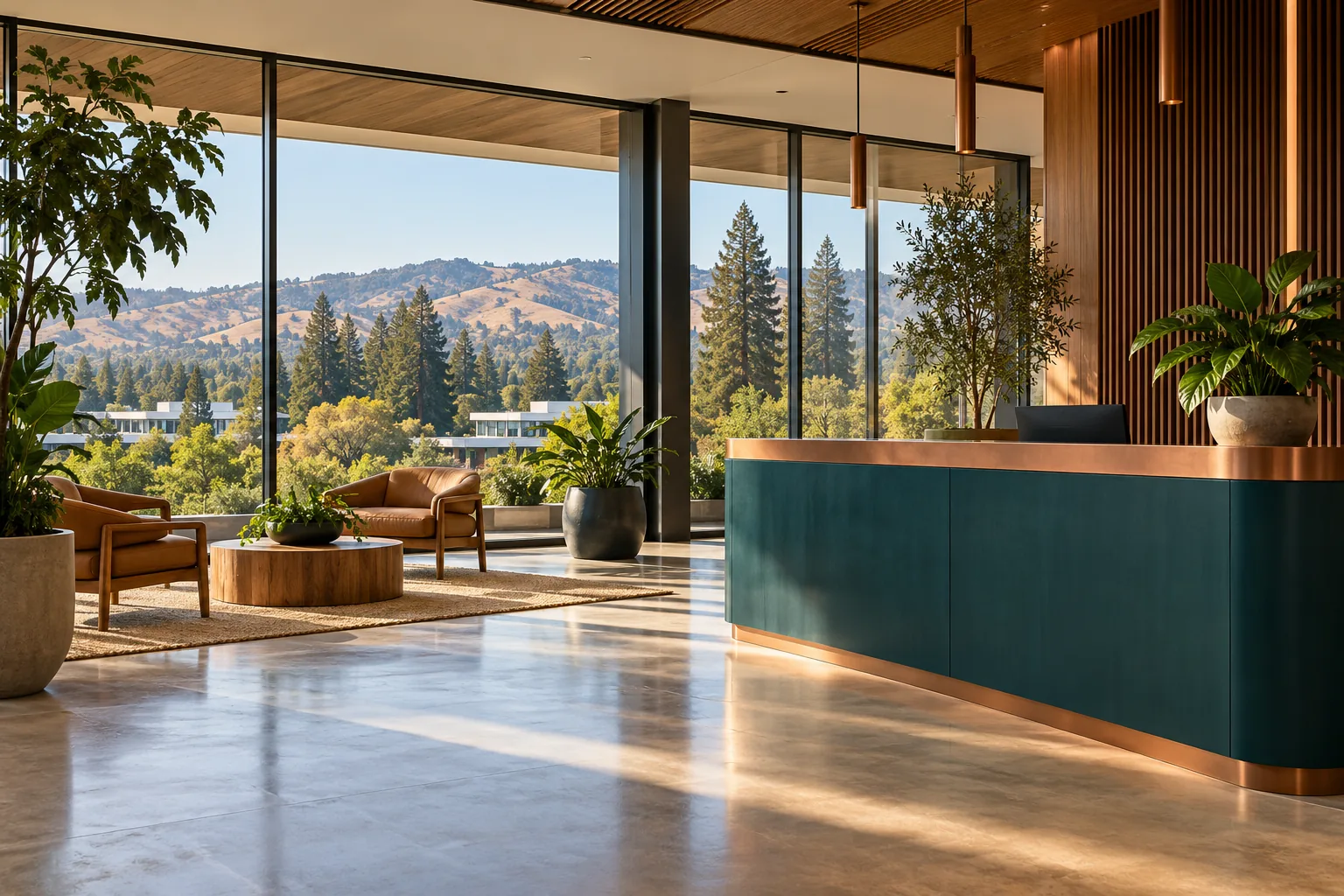 Calm reception area