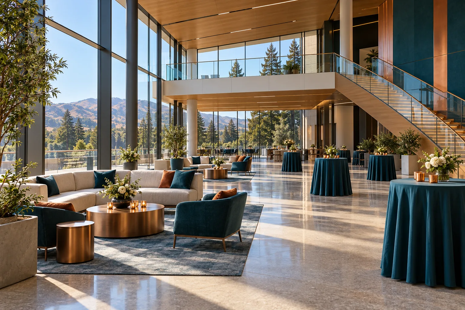 Event venue interior in Palo Alto
